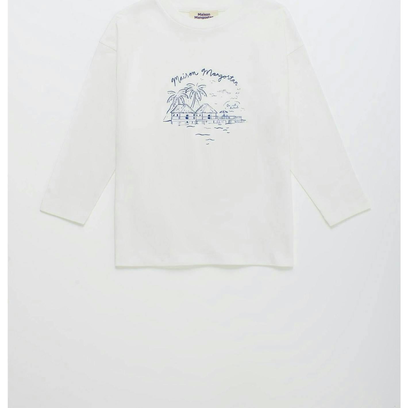 LEISURELY LONG SLEEVE T-SHIRT OFF WHITE