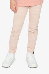 Jacquard Leggings Pale Dusty Pink