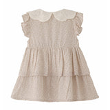 Cream Floral Tiered Dress