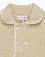 Baby Alexandra Knitted Coat in Oatmeal