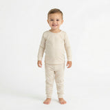Sandstone Gingham Bamboo Toddler Pajama Set