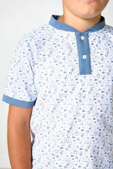 slate/white champions blade shirt