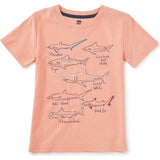 Shark Tales Graphic Tee, Orange