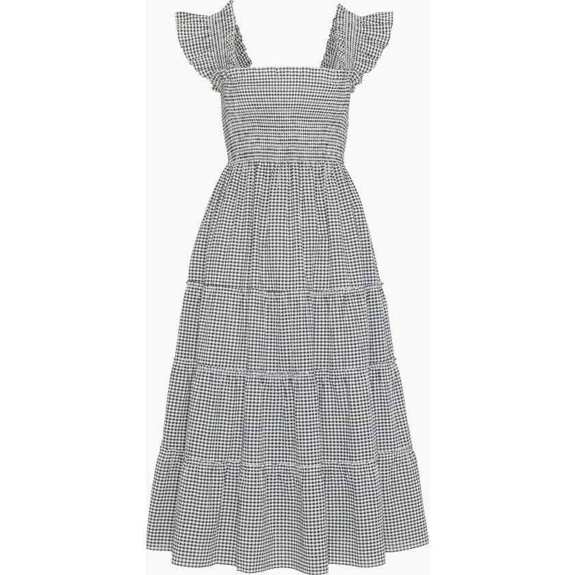 The Ellie Nap Dress - Black/Sand Gingham