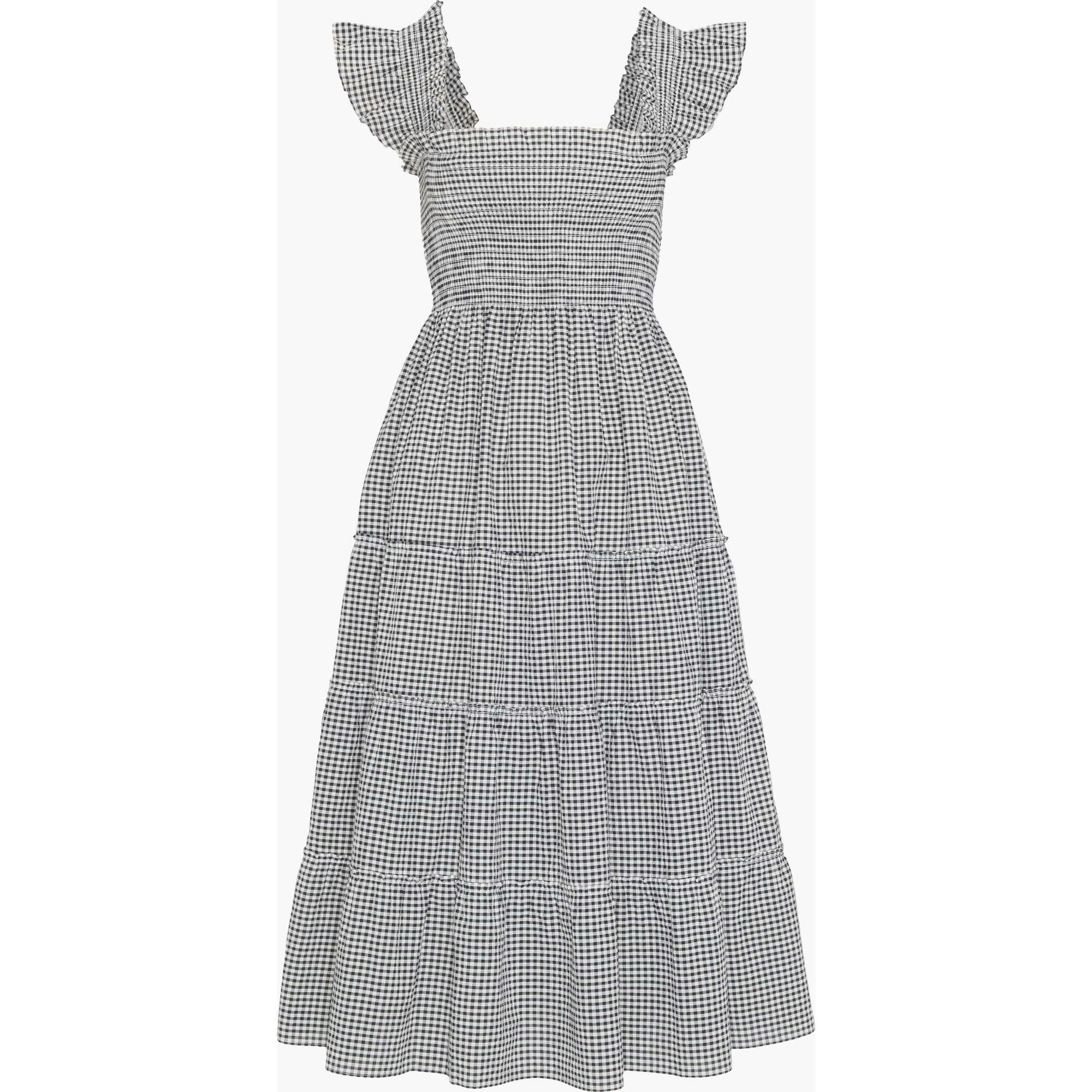 The Ellie Nap Dress - Black/Sand Gingham