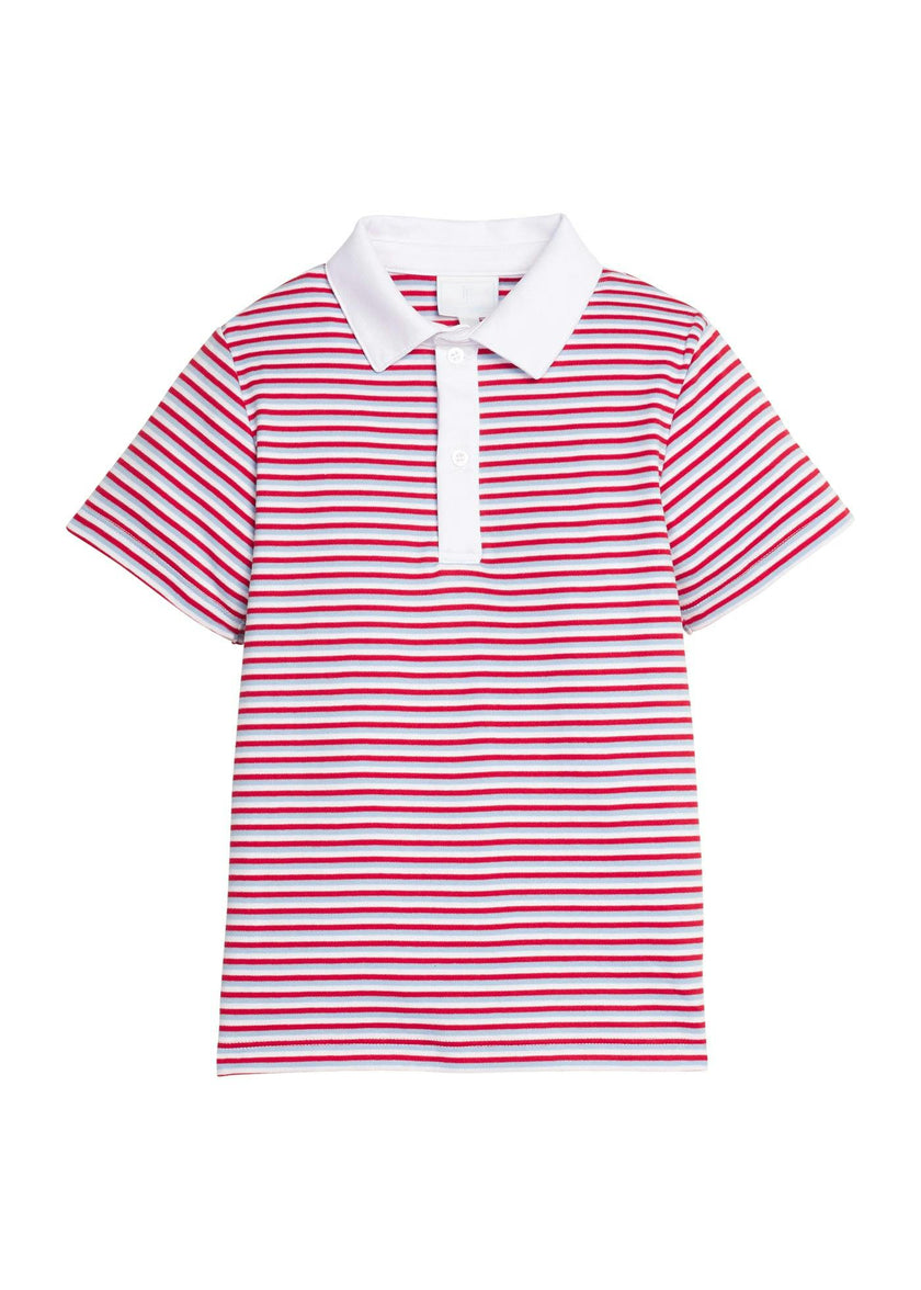 Short Sleeve Polo - Americana Stripe