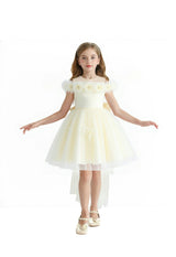 Ivory Floral Tulle Gown
