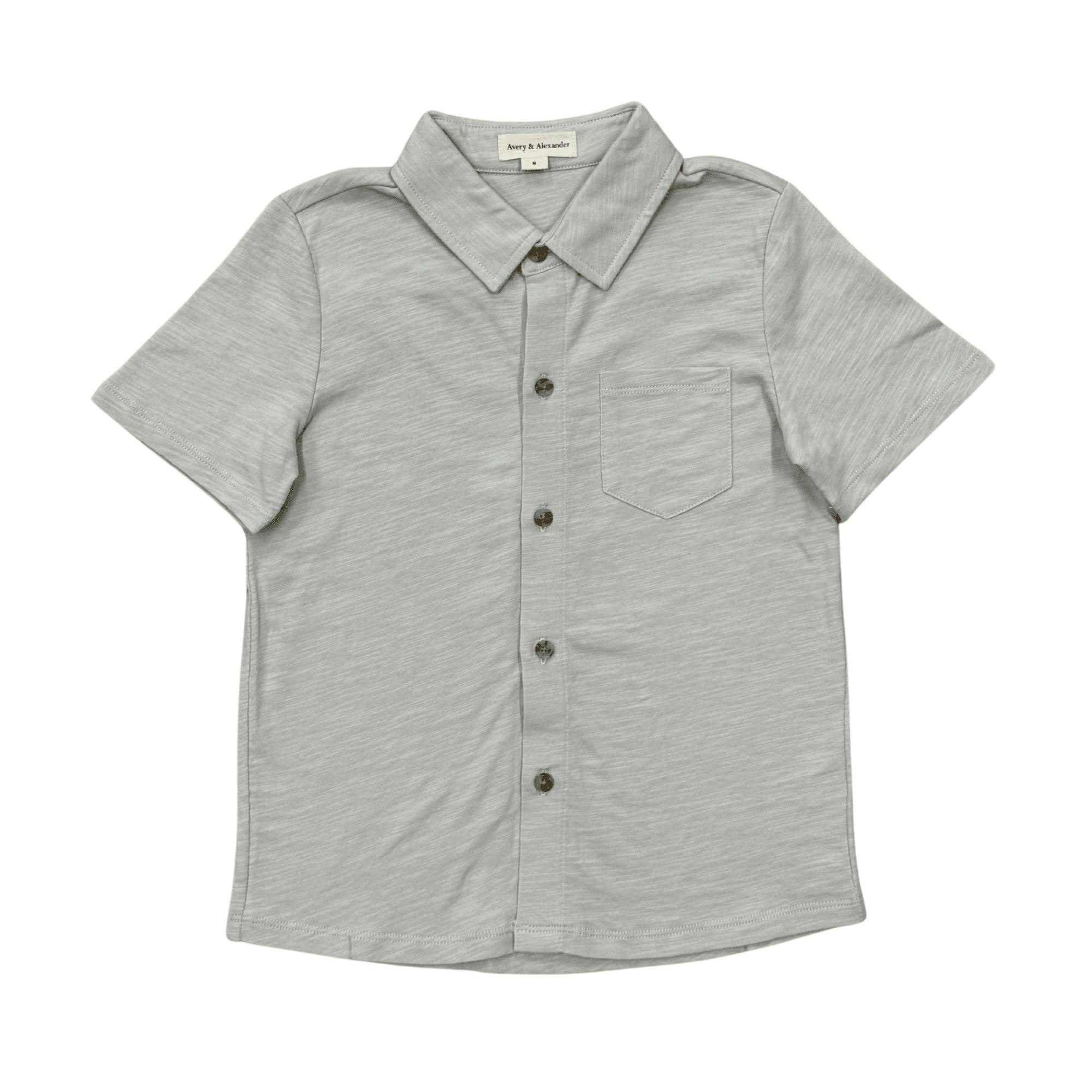 Boy's Collar Button Shirt Desert Sage