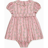 Pink Garland Floral Sara Baby Girl Hand-Smocked Set