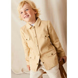 Plain Pocket Detail Trousers in White (4-10yrs)