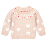 BONTON Pastel Baby Cardigan - Rose Baby