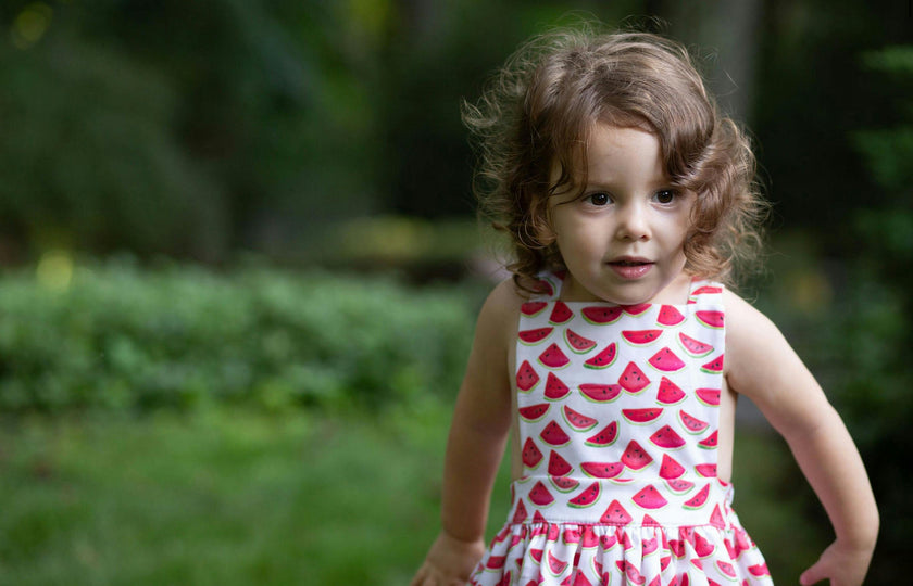 Pinafore Dress in Watermelons