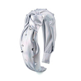 Silver Knot Headbandwith Crystals