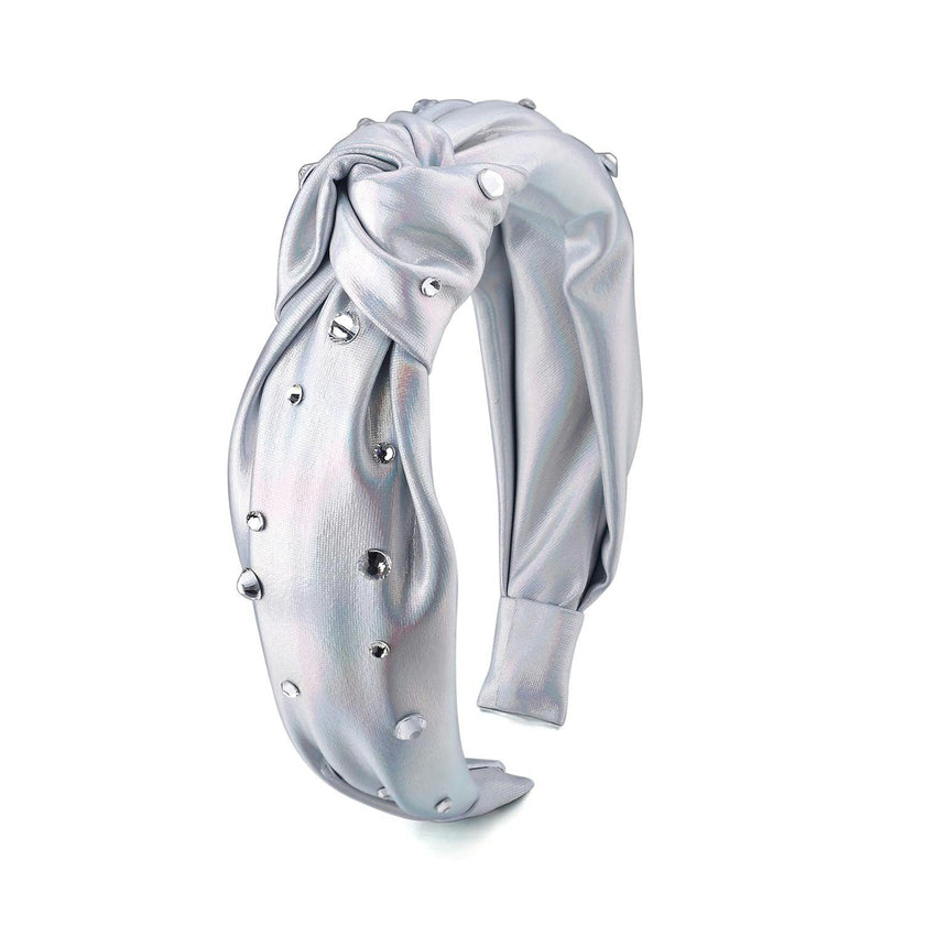 Silver Knot Headbandwith Crystals