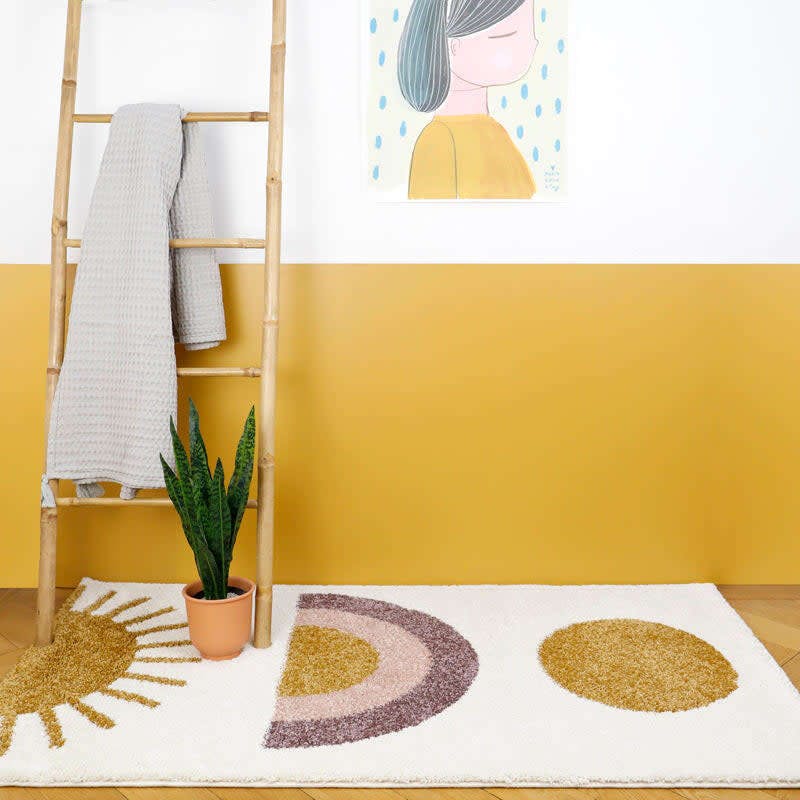 Sunshine Graphic Print Rectangular Rug