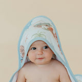 Premium Baby Knit Hooded Towel - Dino Explorer
