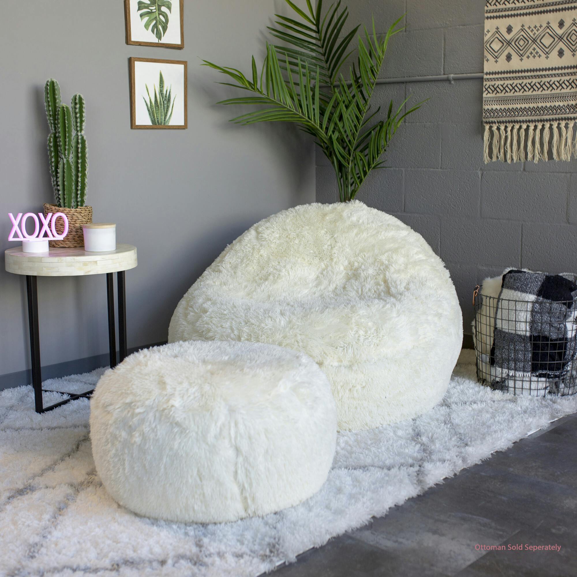 Mongolian Faux Fur Inflatable Chair