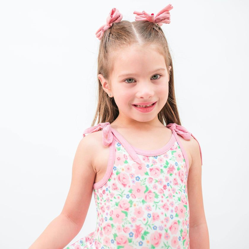 Ditzy Floral Tie Strap Twirl Dress