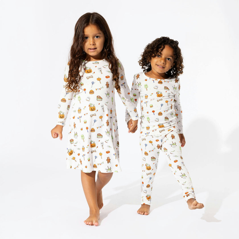 Halloween Treats Bamboo Kids Pajamas