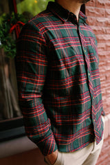 Mens John Shirt in Evergreen Plaid