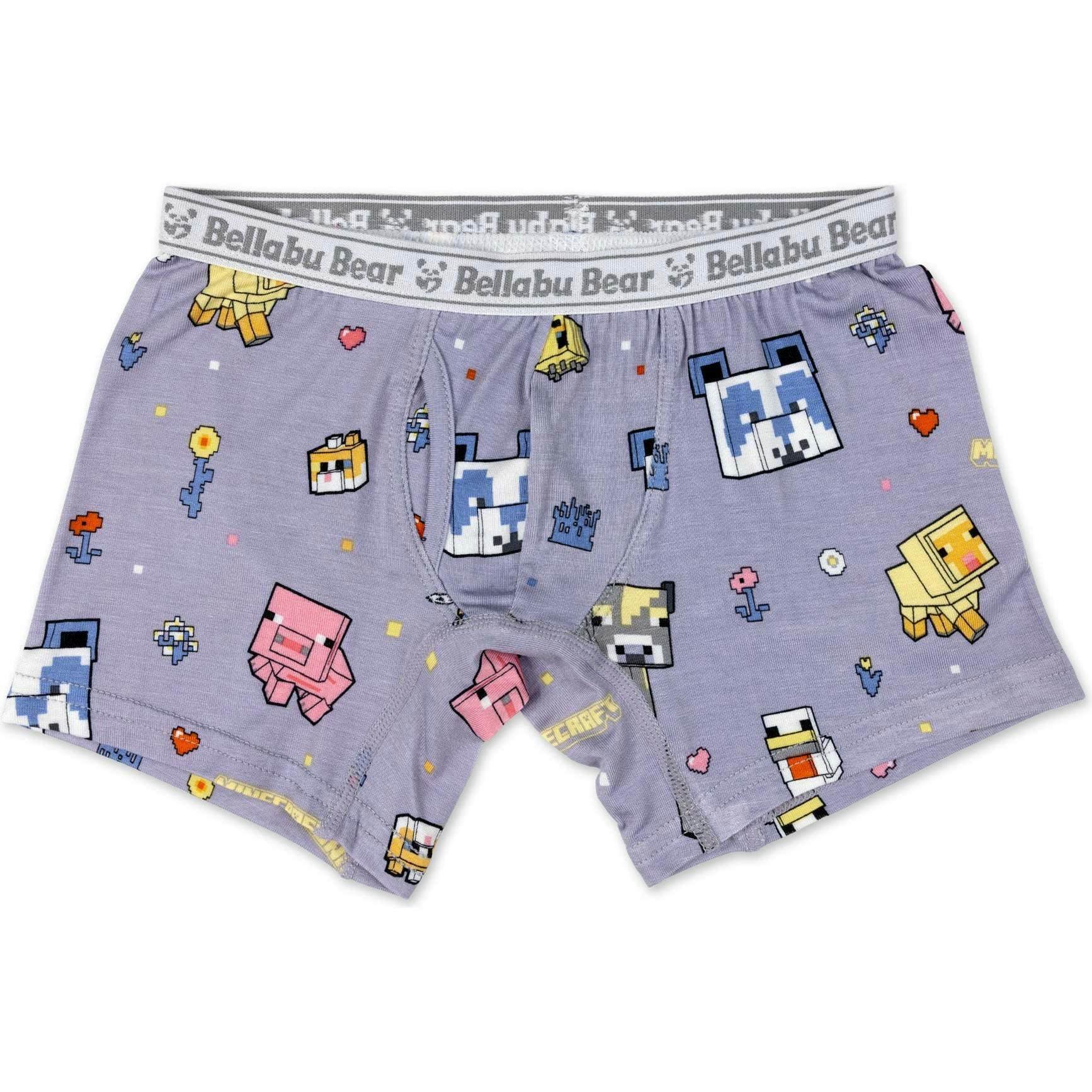 Minecraft Bamboo Boys' Boxer Brief Underwear 3-Pack