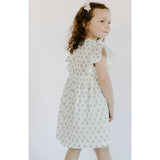 Organic Cotton Muslin Flutter Sleeve Dress