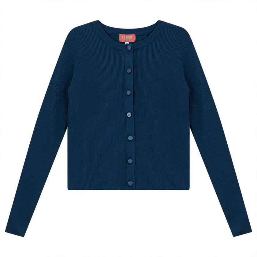 Cropped Knit Cardigan