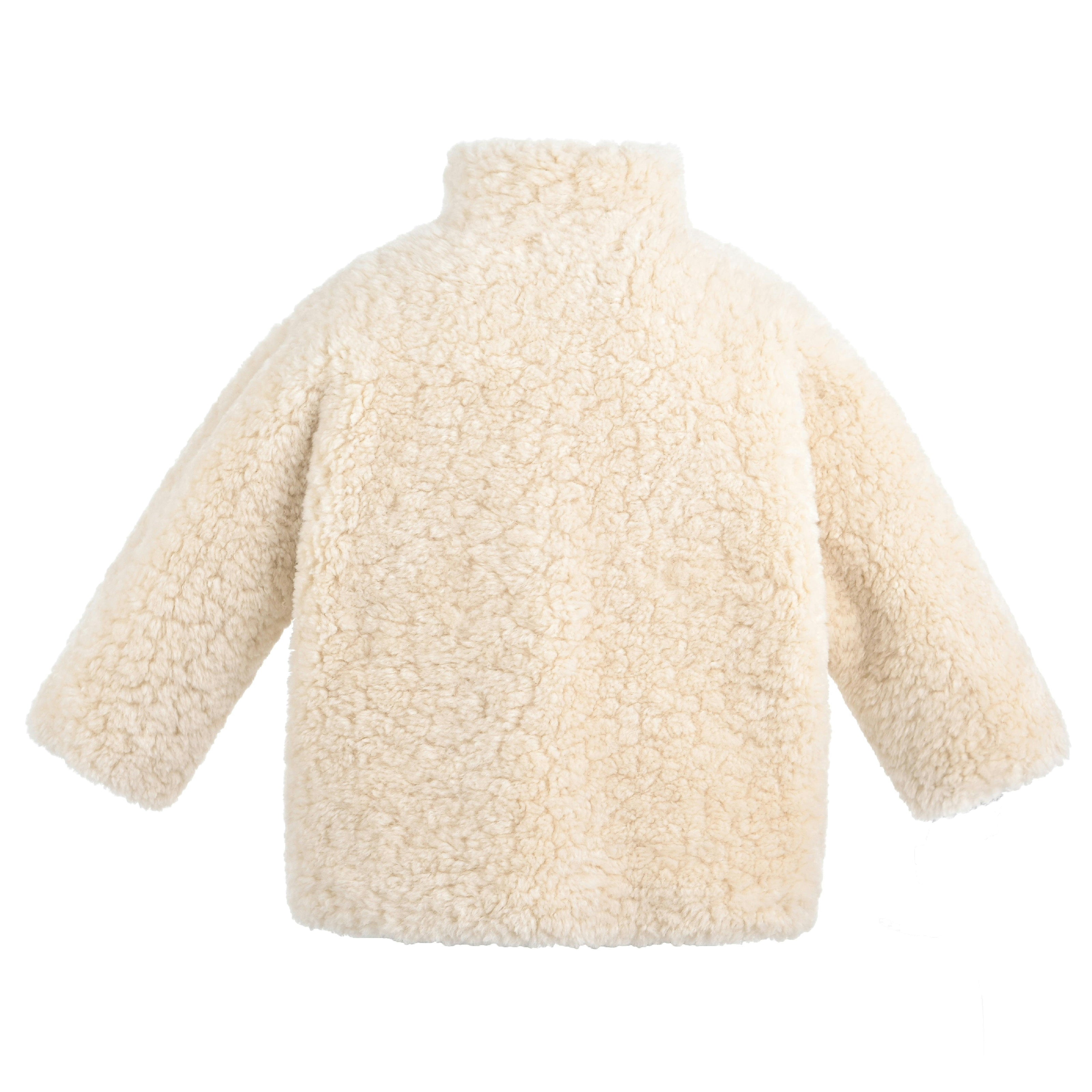 Beige Shearling Coat