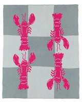 Lobster Tile Knit Blanket