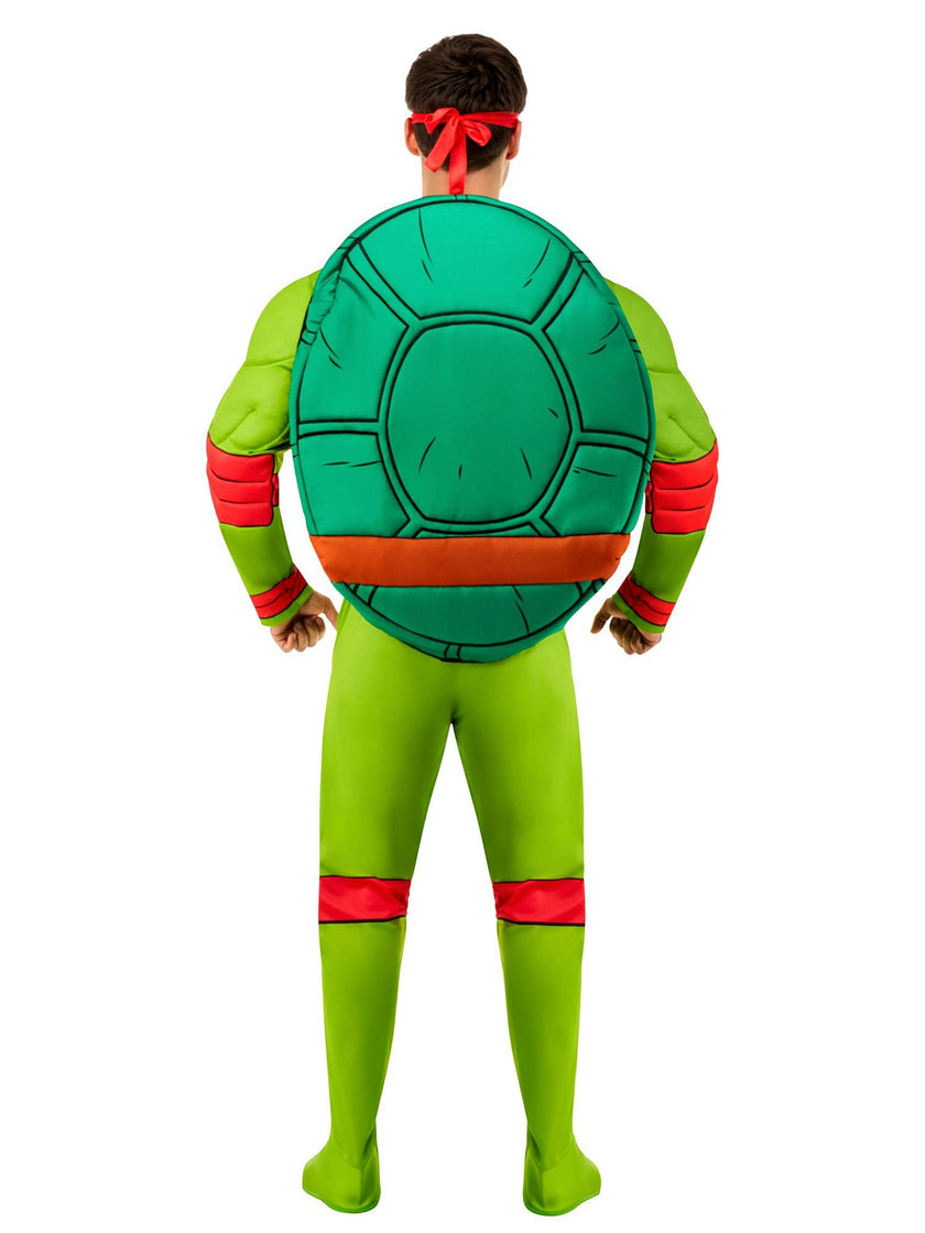 Men's Retro Teenage Mutant Ninja Turtles Raphael Padded Jumpsuit Costume - Deluxe