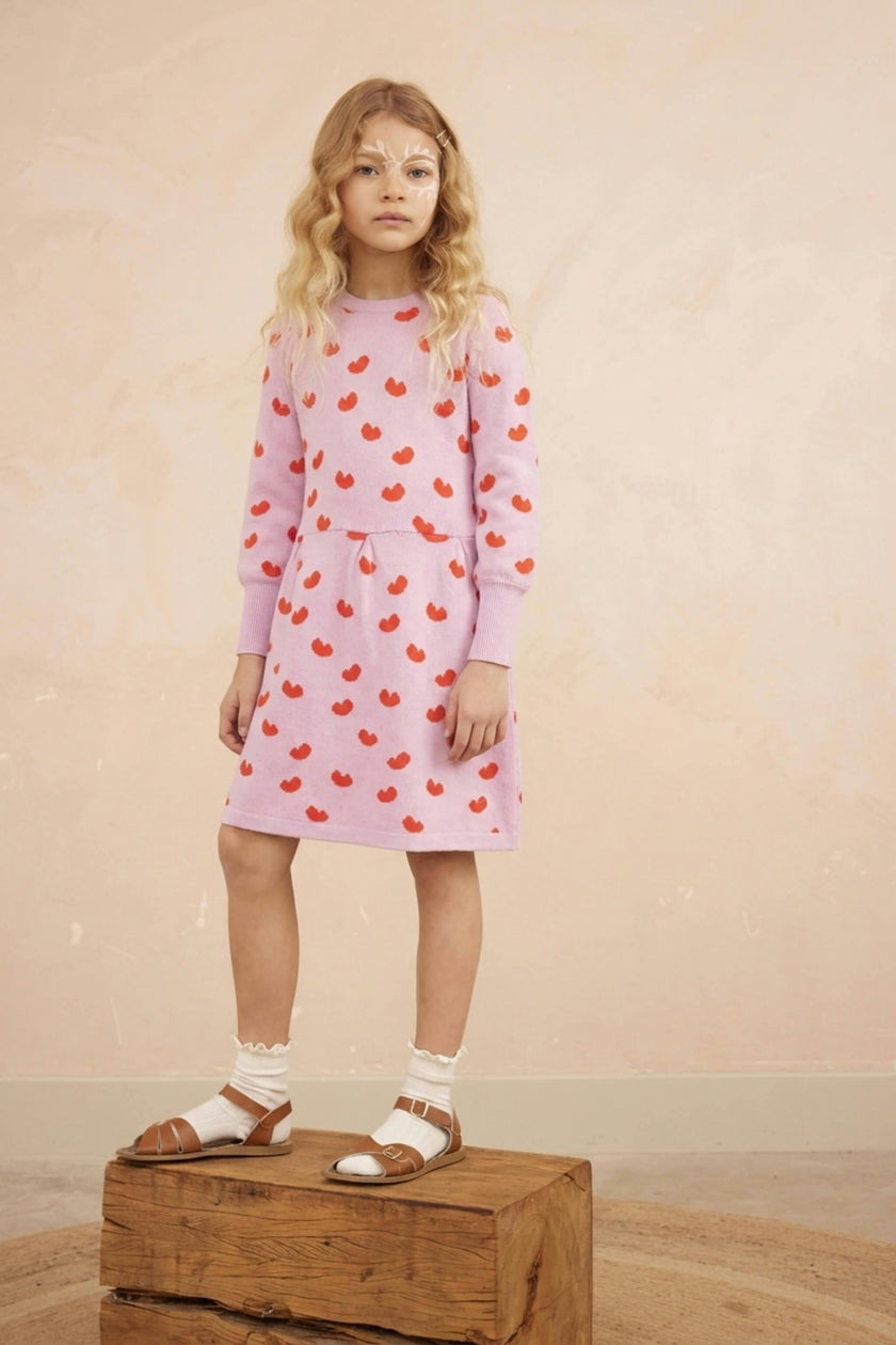 Love Hearts Dress | Bubble Gum
