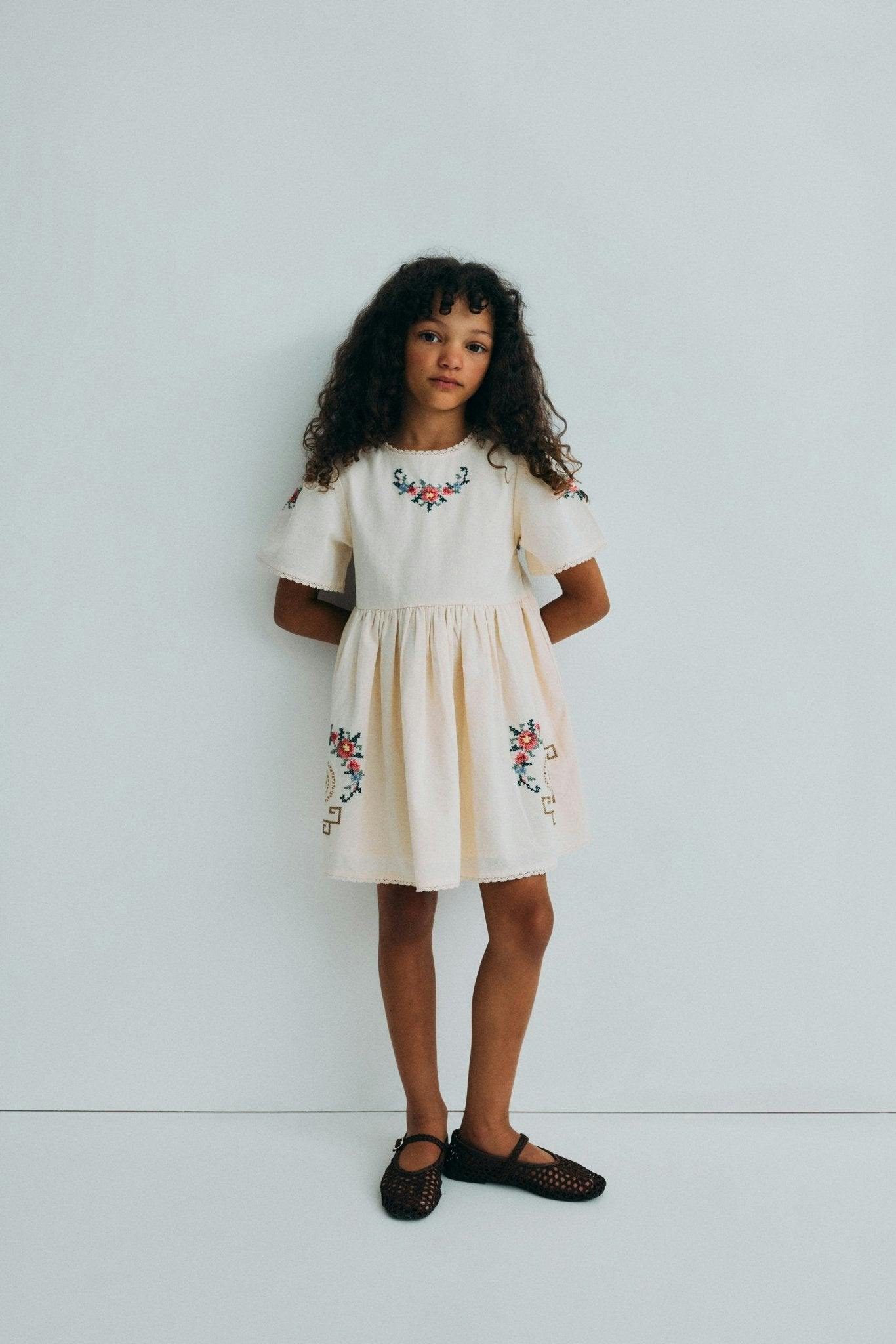 Narcise Dress Ecru