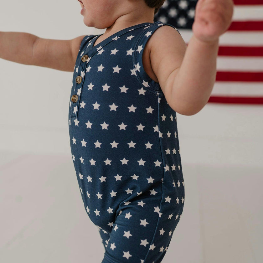 Boy's Sleeveless Romper
