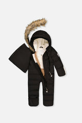 Baby Snug One Piece Snowsuit Adapted For Car Seats Black