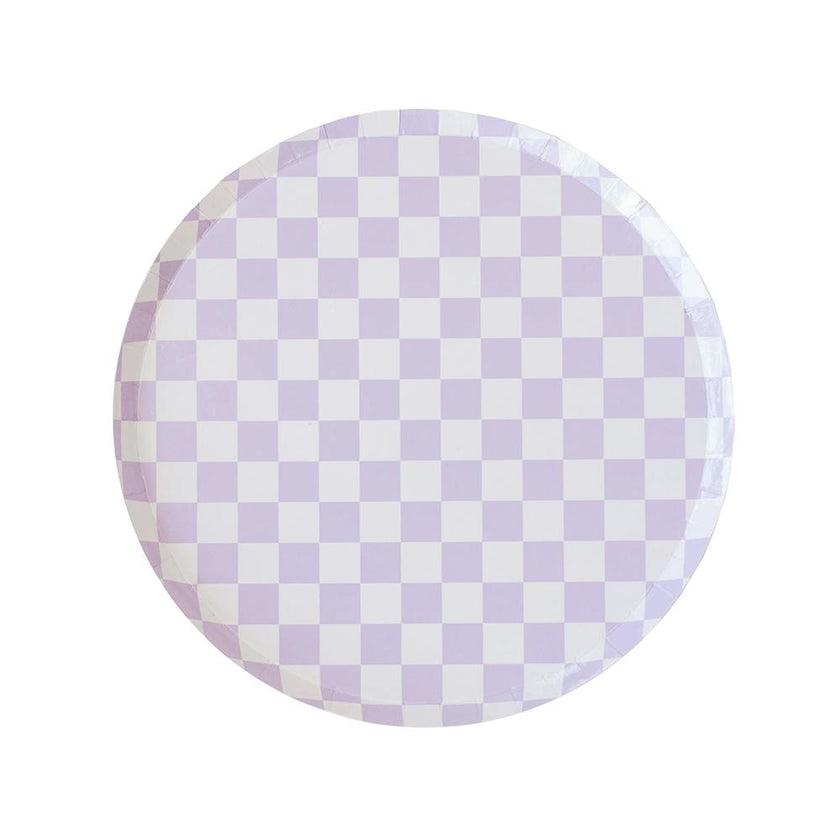 Check It! Purple Posse Dessert Plates