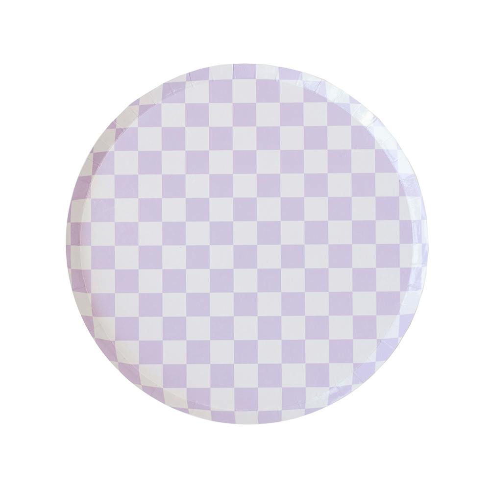 Check It! Purple Posse Dessert Plates