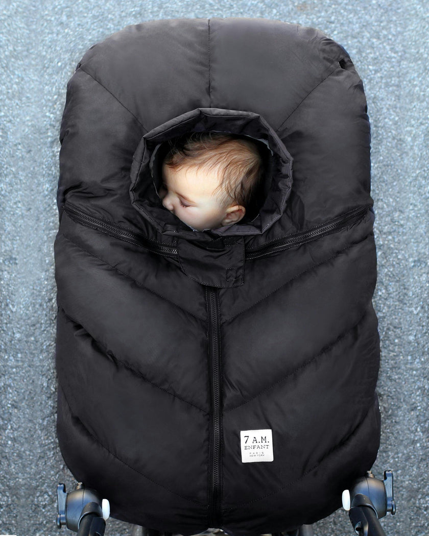 Car Seat Cocoon - Navy Plush