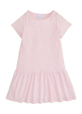 Kari T-Shirt Dress - Light Pink Stripe