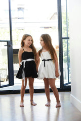 Bailey White Rose Satin Ballet Dress