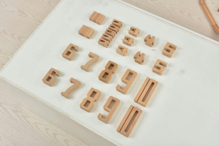 Avenlur Montessori Wooden Number Height Blocks – Self-Correcting Math Learning Set