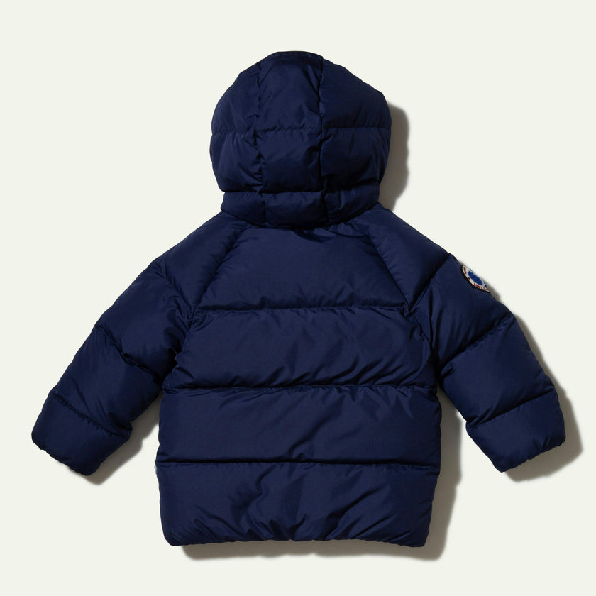 Babys MC Contrast Zipper Puffer Hooded Jacket