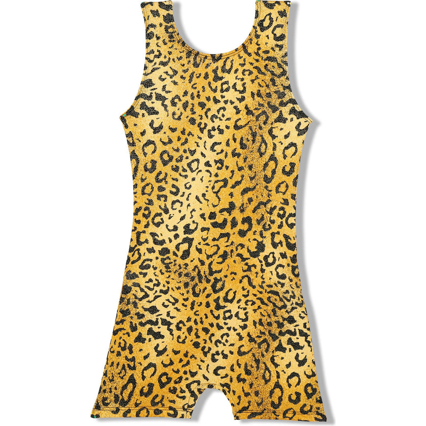 Gold Cheetah Playsuit, Gold