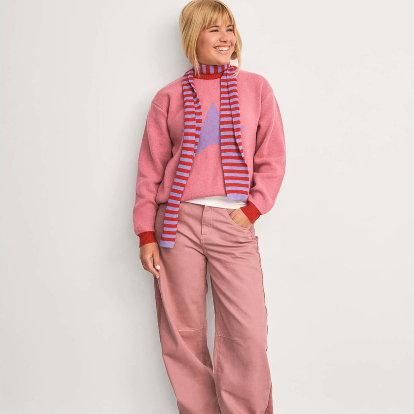 adult wool blend sweater - star