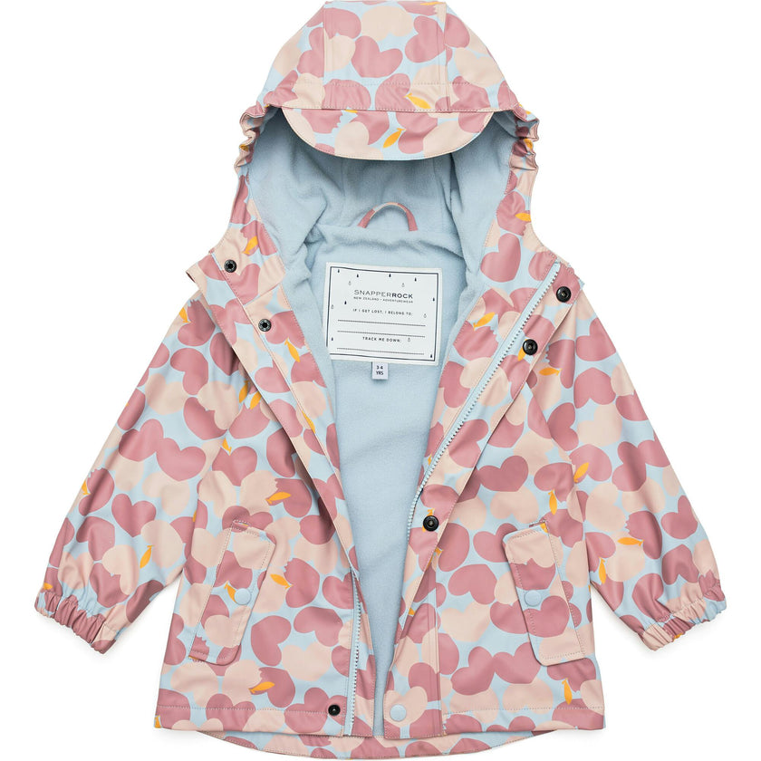 Recycled Waterproof Raincoat, Pink