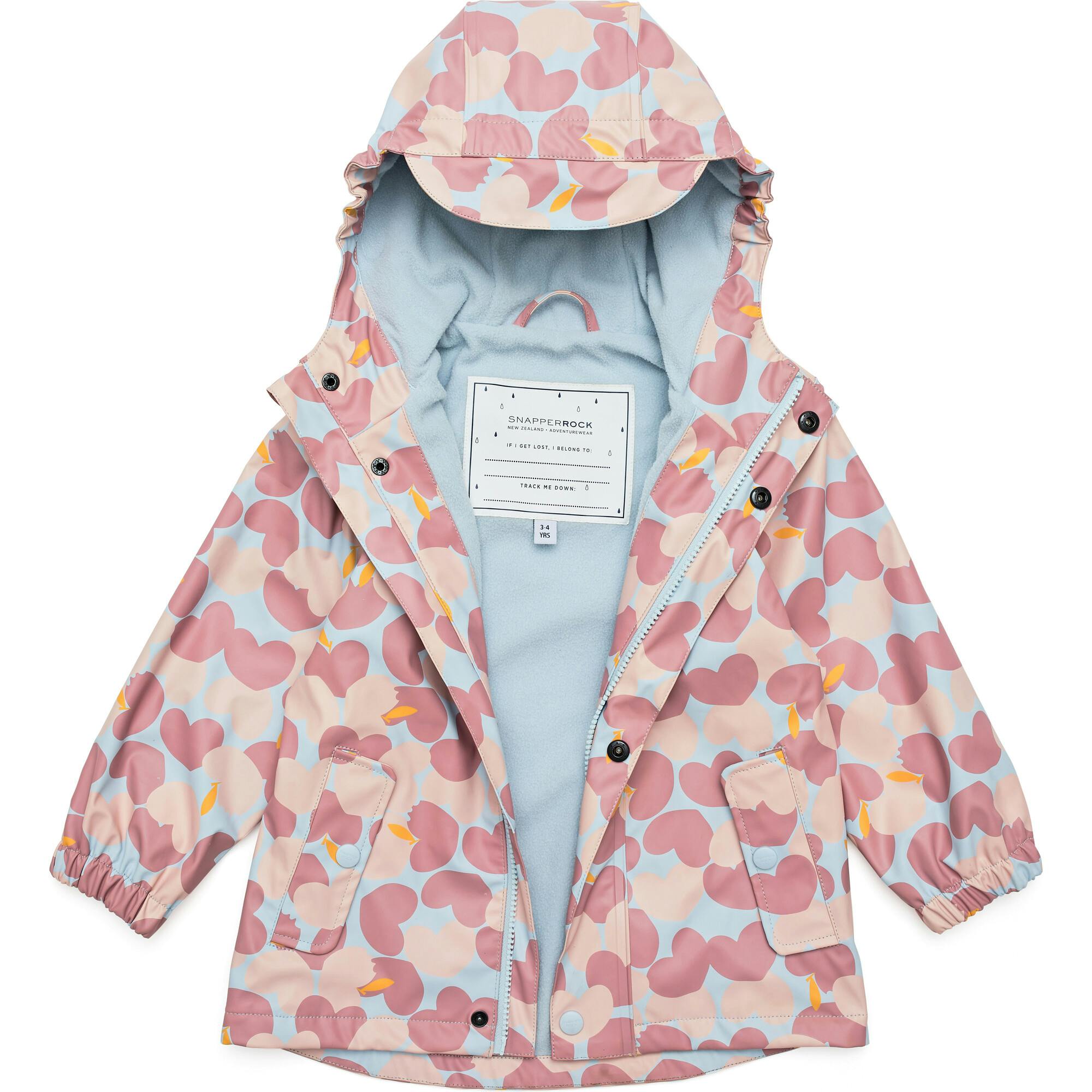 Recycled Waterproof Raincoat, Pink