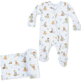 Lake Buddy Dogs - 2 Way Zipper Footie & Swaddle
