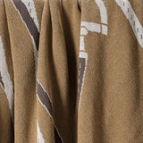 Cotton Sustainable Knit Patterned Throw Blanket - Equestrian Tack