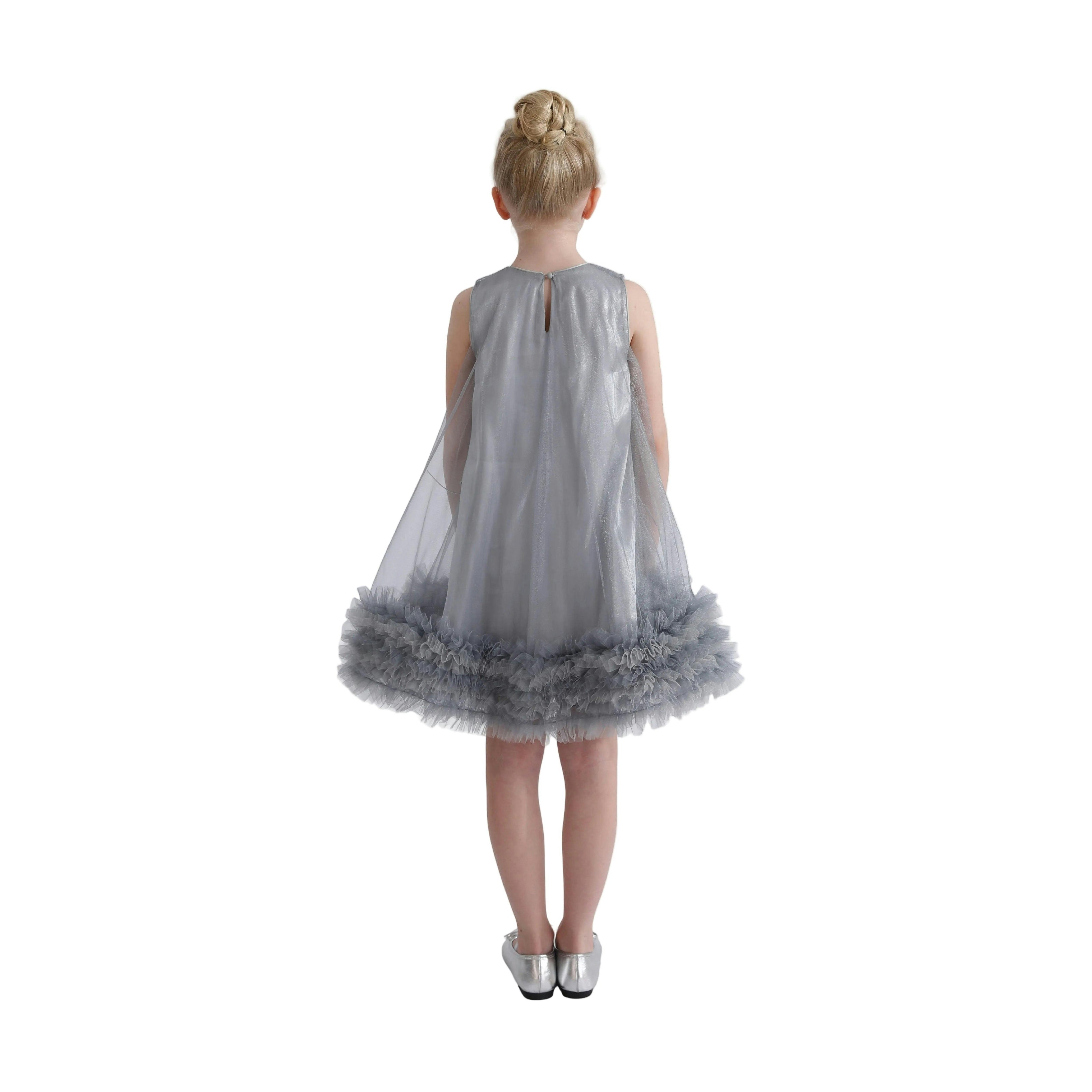 Blue Evangeline Sequin Tulle Dress