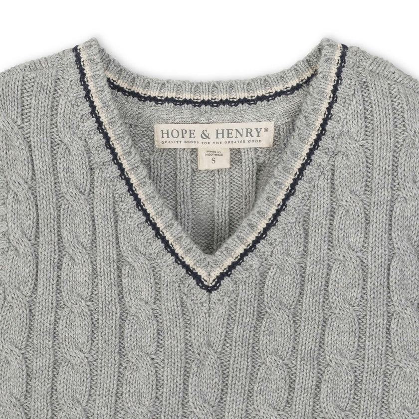 Organic Cable Sweater Vest