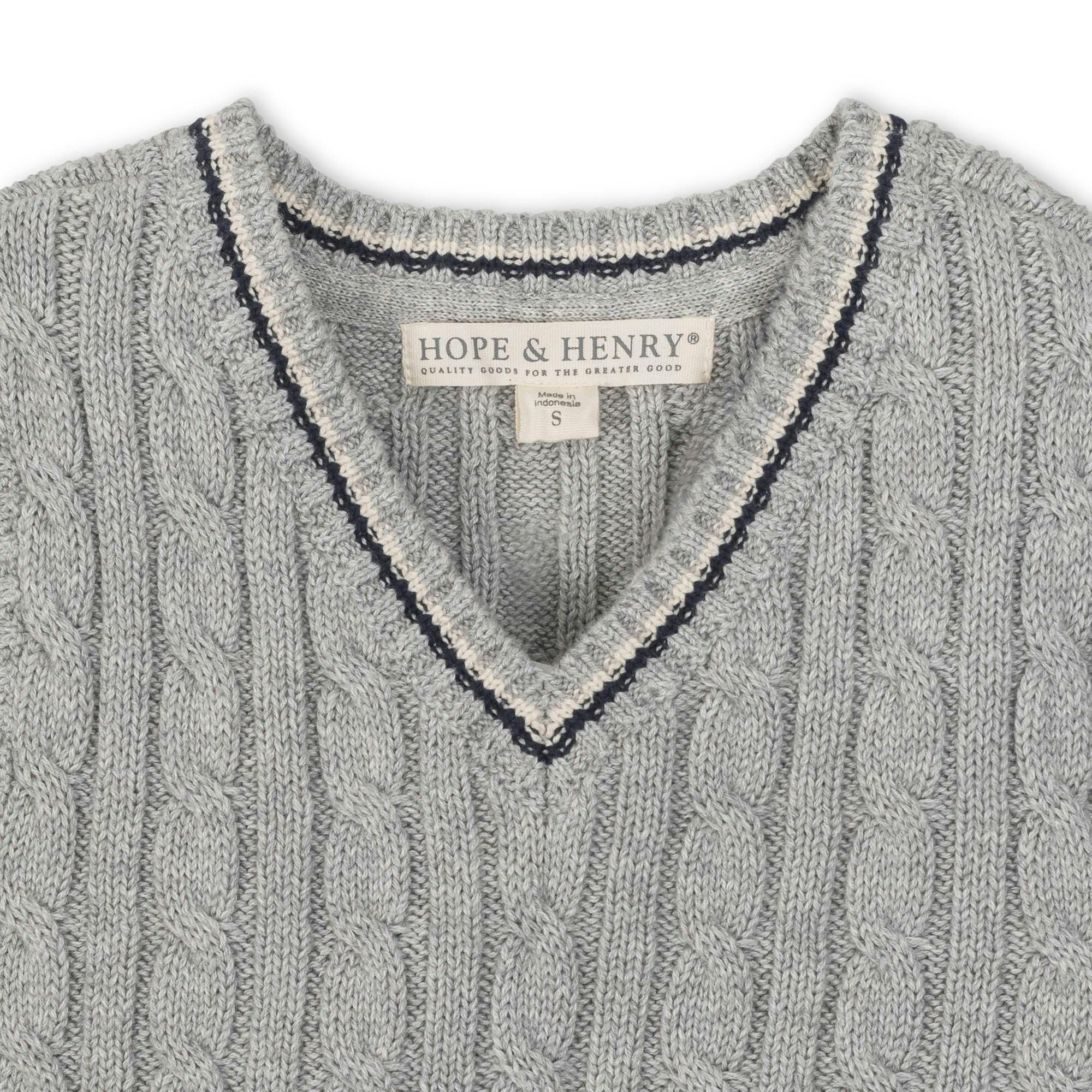 Organic Cable Sweater Vest